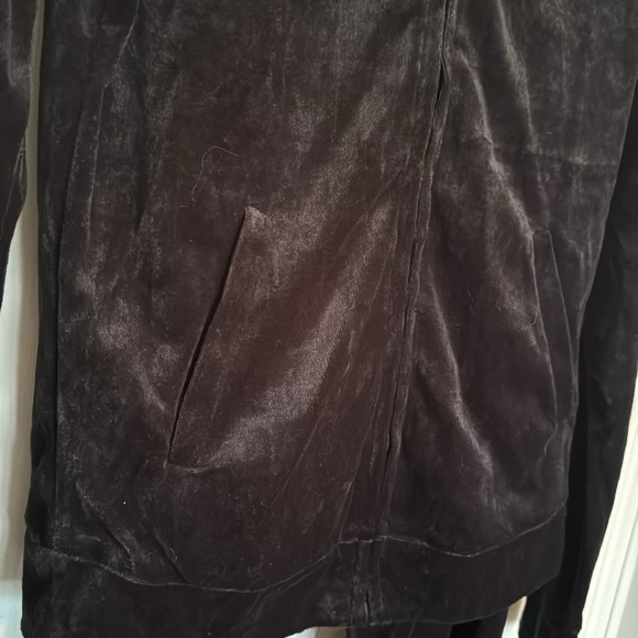 Bus Stop Los Angeles velour black track suit NWT S - Picture 3 of 13